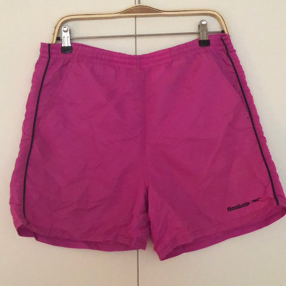 Vintage 90s pink Reebok workout shorts